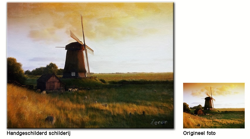 landschap schilderij zenon portretschilderen